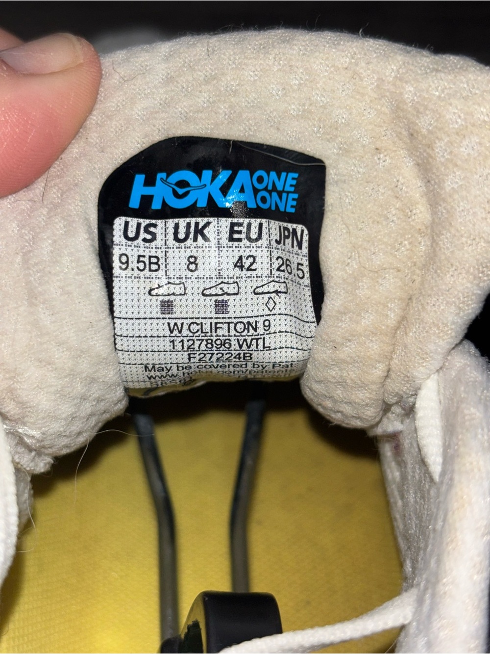 Hoka Clifton 9 running shoes WONENS SZ9 - Picture 14 of 14